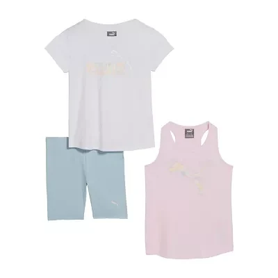 PUMA Little Girls 3-pc. Short Set