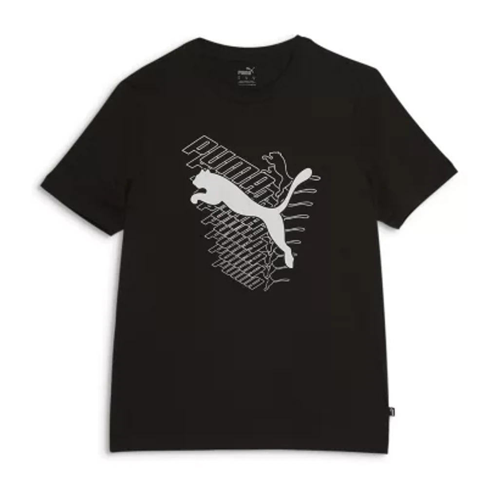 PUMA Mens Crew Neck Short Sleeve Graphic T-Shirt