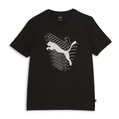 PUMA Mens Crew Neck Short Sleeve Graphic T-Shirt