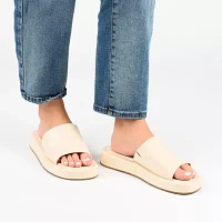 Journee Collection Womens Denrie Slide Sandals