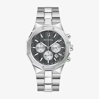 Bulova Unisex Adult Chronograph Silver Tone Stainless Steel Bracelet Watch 96b459