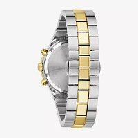 Bulova Unisex Adult Chronograph Two Tone Stainless Steel Bracelet Watch 98b450