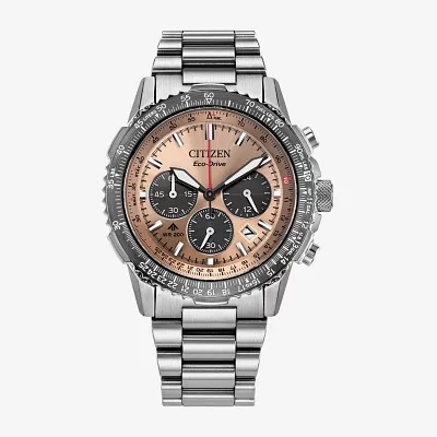 Citizen Mens Chronograph Silver Tone Stainless Steel Bracelet Watch Ca4664-60x
