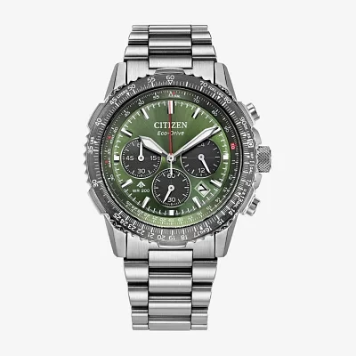 Citizen Mens Chronograph Silver Tone Stainless Steel Bracelet Watch Ca4664-60w
