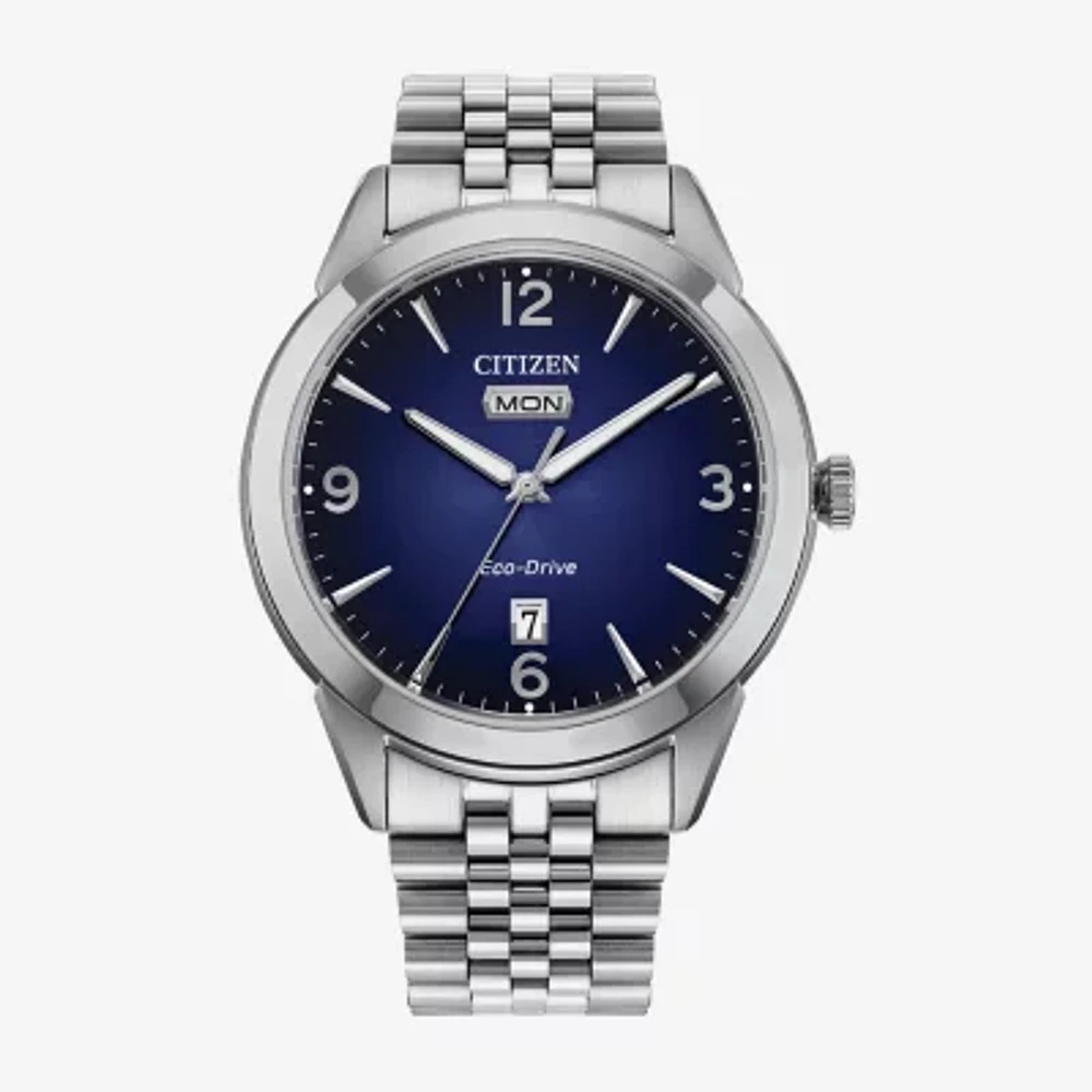 Citizen Mens Silver Tone Stainless Steel Bracelet Watch Aw0150-53l