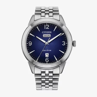 Citizen Mens Silver Tone Stainless Steel Bracelet Watch Aw0150-53l
