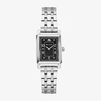 Bulova Frank Sinatra Mens Diamond Accent Silver Tone Stainless Steel Bracelet Watch 96l341