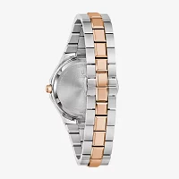 Bulova Classic Womens Two Tone Stainless Steel Bracelet Watch 98p235