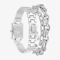 Womens Silver Tone Bracelet Watch A1955s-22-B28