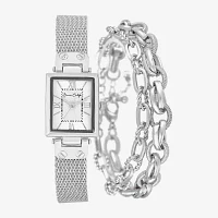 Womens Silver Tone Bracelet Watch A1955s-22-B28