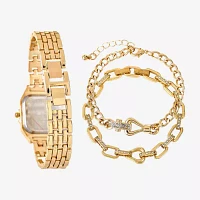 Womens Gold Tone Bracelet Watch A1956g-22-A27