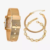 Womens Gold Tone Bracelet Watch A1973g-22-H27