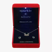Sparkle Allure Light Up Box 2-pc. Cubic Zirconia 14K Gold Over Brass Jewelry Set