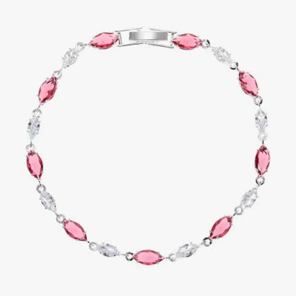 Sparkle Allure Cubic Zirconia Pure Silver Over Brass 7.5 Inch Tennis Bracelet