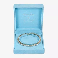 Sparkle Allure Coil Cubic Zirconia 14K Gold Over Brass Round Wrap Bracelet