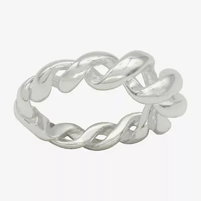 Sparkle Allure Open Pure Silver Over Brass Band