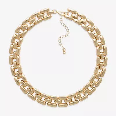 Bold Elements 16 Inch Link Collar Necklace