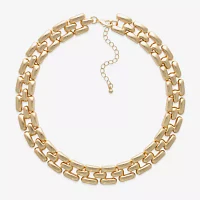 Bold Elements Gold Tone Collar Necklace