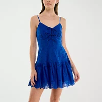 Trixxi Womens Sleeveless Fit + Flare Dress Juniors