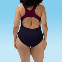Dolfin Womens Panel One Piece Swimsuit