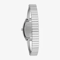 Caravelle Designed By Bulova Womens Silver Tone Stainless Steel Bangle Watch 43l223