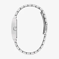 Caravelle Designed By Bulova Mens Diamond Accent Silver Tone Stainless Steel Bracelet Watch 43d108
