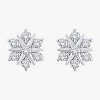 (G/ Si2) 1/2 CT. T.W. Lab Grown White Diamond 10K Gold 9.6mm Stud Earrings