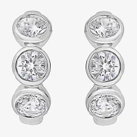 (G,Si2) 1 1/2 CT. T.W. Lab Grown White Diamond 10K White Gold 16.2mm Stud Earrings