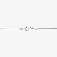 G Womens 1/2 CT. T.W. Lab Grown White Diamond 10K White Gold Cross Pendant Necklaces
