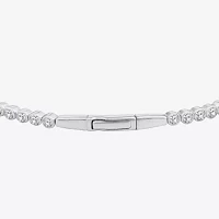 (F, Si2) 3 CT. T.W. Lab Grown White Diamond 10K White Gold Bangle Bracelet