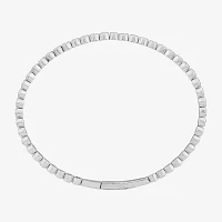 (F, Si2) 3 CT. T.W. Lab Grown White Diamond 10K White Gold Bangle Bracelet