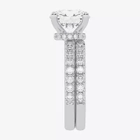 Signature By Modern Bride (G / Vs2-Si1) Womens 6 CT. T.W. Lab Grown White Diamond 14K Gold Round Side Stone Bridal Set