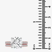 Signature By Modern Bride (G / Vs2-Si1) Womens CT. T.W. Lab Grown White Diamond 14K Rose Gold Round Side Stone Bridal Set
