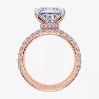 Signature By Modern Bride (G / Vs2-Si1) Womens 4 CT. T.W. Lab Grown White Diamond 14K Rose Gold Side Stone Bridal Set