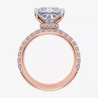 Signature By Modern Bride (G / Vs2-Si1) Womens 6 CT. T.W. Lab Grown White Diamond 14K Rose Gold Side Stone Bridal Set