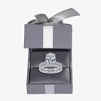 Signature By Modern Bride (G / Vs2-Si1) Womens CT. T.W. Lab Grown White Diamond 14K Gold Oval Side Stone Bridal Set