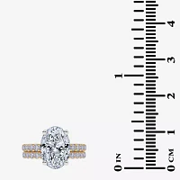 Signature By Modern Bride (G / Vs2-Si1) Womens CT. T.W. Lab Grown White Diamond 14K Gold Oval Side Stone Bridal Set