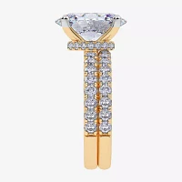 Signature By Modern Bride (G / Vs2-Si1) Womens CT. T.W. Lab Grown White Diamond 14K Gold Oval Side Stone Bridal Set