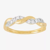 (H-I / I1) 4MM 1/4 CT. T.W. Lab Grown White Diamond 10K Gold Wedding Band