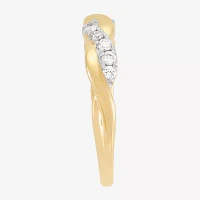 (H-I / I1) 4MM 1/4 CT. T.W. Lab Grown White Diamond 10K Gold Wedding Band