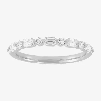 1/2 CT. T.W. White Diamond 10K Gold Wedding Band