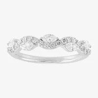 (H-I / Si2) 3/4 CT. T.W. Lab Grown White Diamond 10K Gold Wedding Band