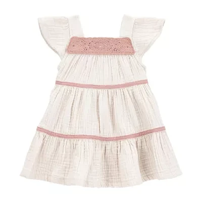 Carter's Baby Girls Short Sleeve Flutter A-Line Dress