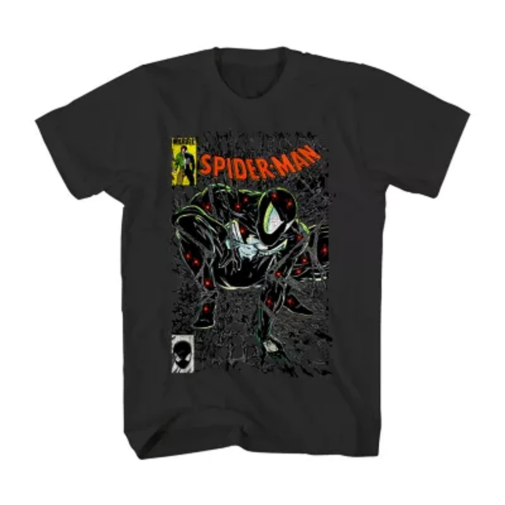 Mens Short Sleeve Spiderman Graphic T-Shirt