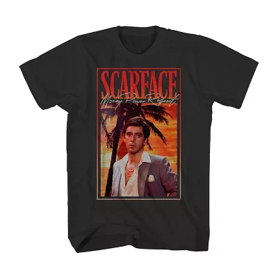 Mens Short Sleeve Scarface Graphic T-Shirt