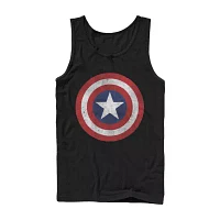 Mens Crew Neck Captain America Tank Top