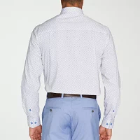 Nick Graham Mens Spread Collar Long Sleeve Shirt + Tie Set