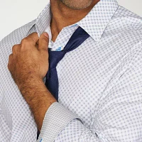 Nick Graham Mens Spread Collar Long Sleeve Shirt + Tie Set