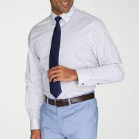 Nick Graham Mens Spread Collar Long Sleeve Shirt + Tie Set