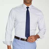 Nick Graham Mens Spread Collar Long Sleeve Shirt + Tie Set